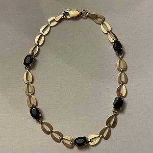 10k Gold Sapphire Bracelet